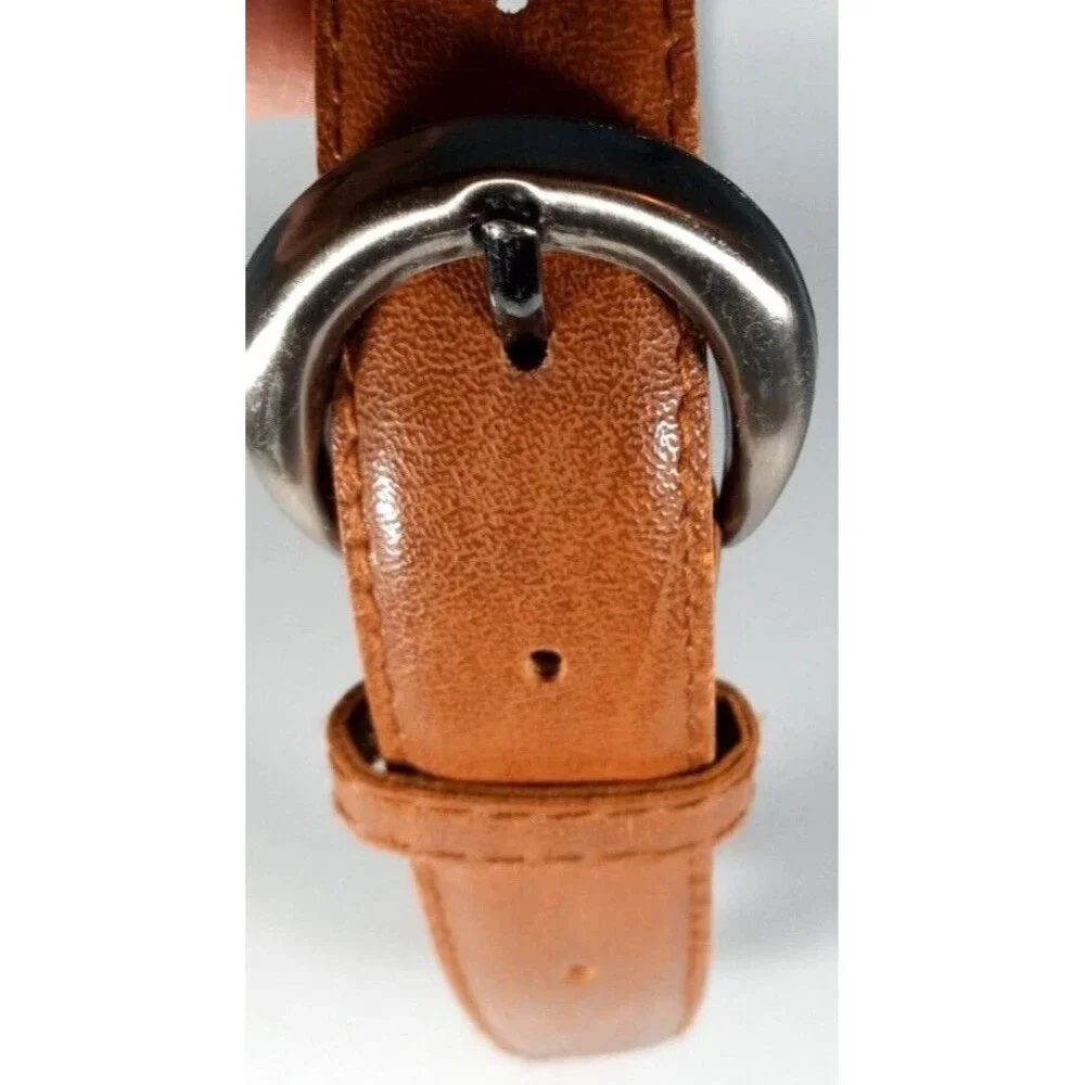 Women's Brown Belt Faux Leather 1